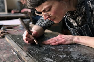 design engrave and print a professional linocut project