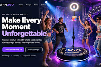 design wix 360 photo booth website photobooth rental event booking website