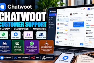 setup chatwoot whatsapp shared inbox customer support and automation