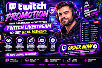organically promote your twitch livestream to get real viewers twitch viewers