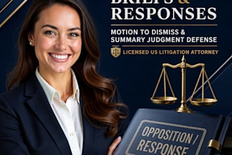 draft your opposition to motion to dismiss as a US attorney