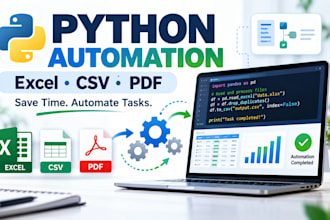 automate excel PDF and data processing with python