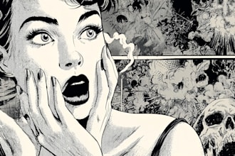 illustrate action packed comic scenes with unique visuals