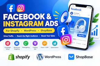 facebook and ig ads for shopify wordpress and shopbase