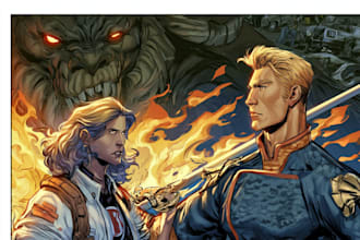 create immersive comic book artwork for your project