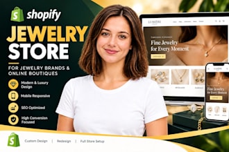 design a shopify jewelry store for best jewelry brands and online boutiques now