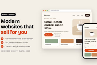 create a beautiful website for your business