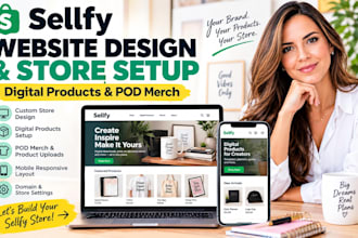 design sellfy website setup sellfy store for digital products and merch store