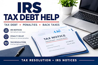 resolve irs tax problems, tax debt, back taxes and penalties
