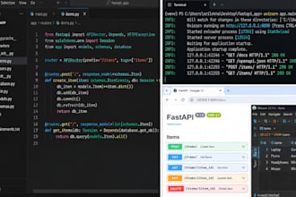 develop python fastapi rest apis