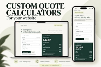 build a custom quote calculator for your website