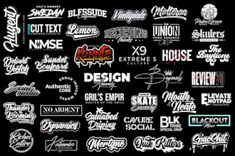 design urban streetwear logo design and typography