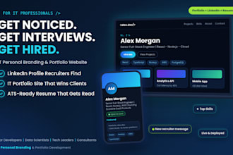 build a professional IT personal brand and portfolio website