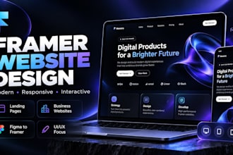 design framer website, develop framer website, figma to framer, fix framer