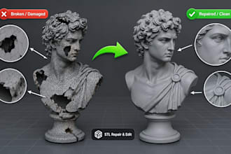 clean, repair, modify and optimize stl 3d models for flawless 3d printing