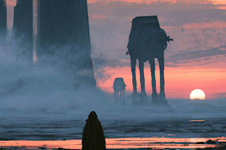 create star wars and sci fi illustration