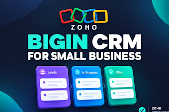 set up zoho bigin crm for your small busines zoho sales setup bigin crm zoho