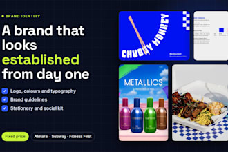 design your brand identity, logo and brand guidelines