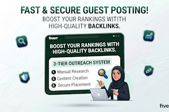 do high quality guest posting and SEO outreach on authority blogs