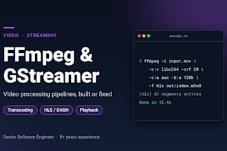 build or fix your ffmpeg and gstreamer program