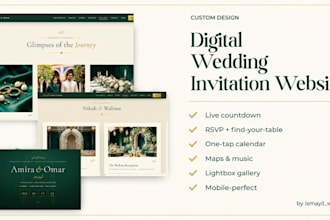 create wedding invitation website with rsvp form