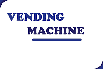 design a professional vending machine wrap and graphics