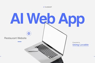 do ai web app and restaurant website design using lovable