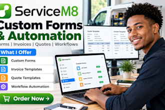 design servicem8 custom forms invoice quote templates and workflow automation