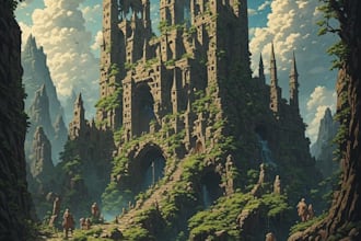 design a dreamy surreal or fantasy album cover