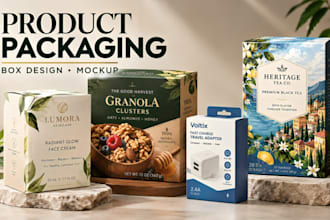 design box packaging and product packaging with source file