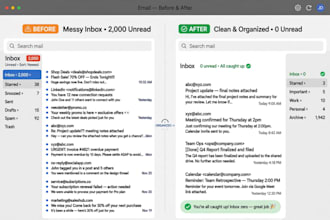 manage email inbox, organize inbox and do email support VA