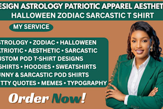design astrology patriotic appare aesthetic halloween printify sarcastic t shirt
