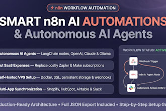 develop smart n8n ai automation, n8n ai agents, and scalable workflows on vps