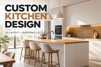 design your custom kitchen layout in 3d