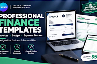 create canva budget planner and expense tracker for personal finance