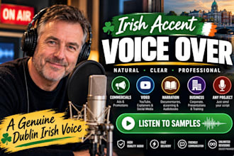 record an authentic irish male voice over