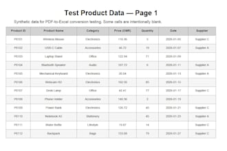 convert PDF to excel accurately and professionally
