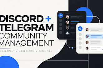 manage your discord and telegram community