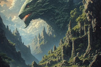 design a cinematic fantasy album cover art