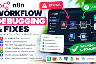 fix n8n workflow errors, bugs and failed executions
