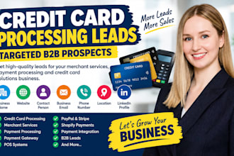 credit card  credit card processing  payment lead generation
