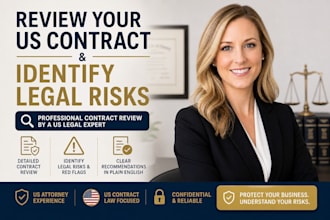 review your US contracts and identify legal risks