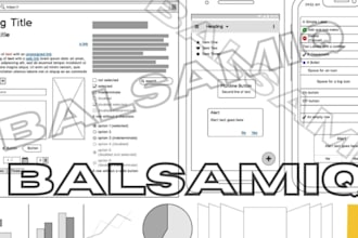 create balsamiq website and app wireframe, mockup and prototype