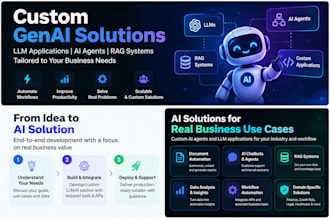 build genai solutions, ai agents, llm and rag applications