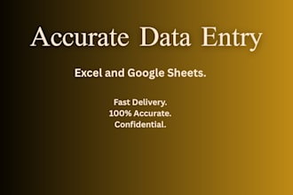 accurate data typing and data entry