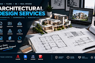design a modern house plan and residential architectural design