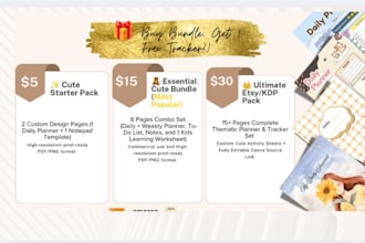 design cute digital planner