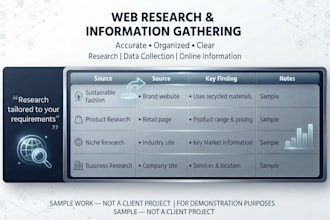 find, research and organize information accurately