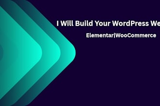 build wordpress website with elementor