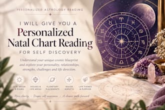 a personalized natal chart reading for self discovery